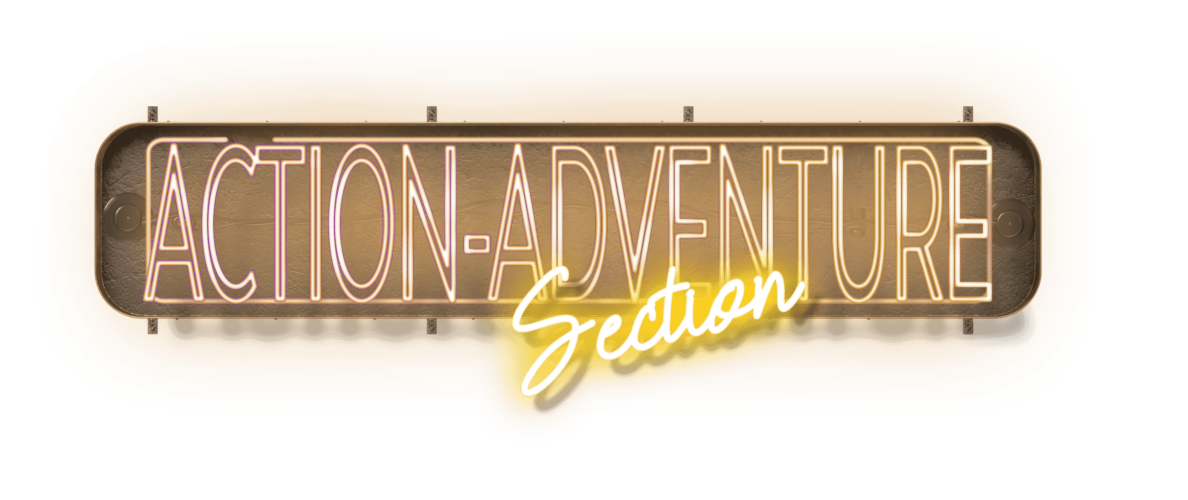 Neon Sign--Action-Adventure (No Wires)