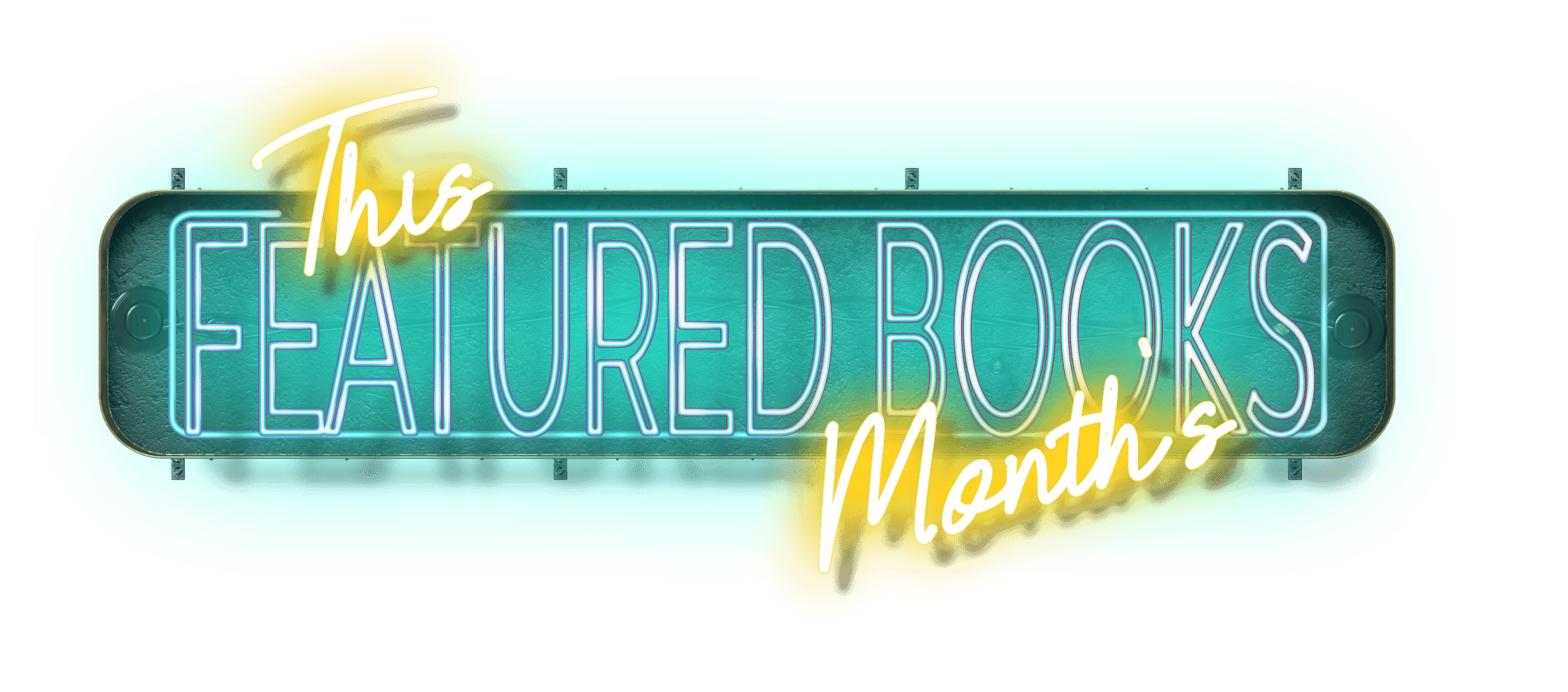 Neon Sign--Featured Books (No Wires)