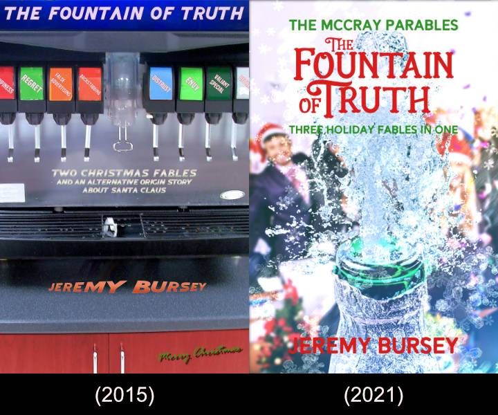 Side by side comparison of "The Fountain of Truth" original and The McCray Parables update